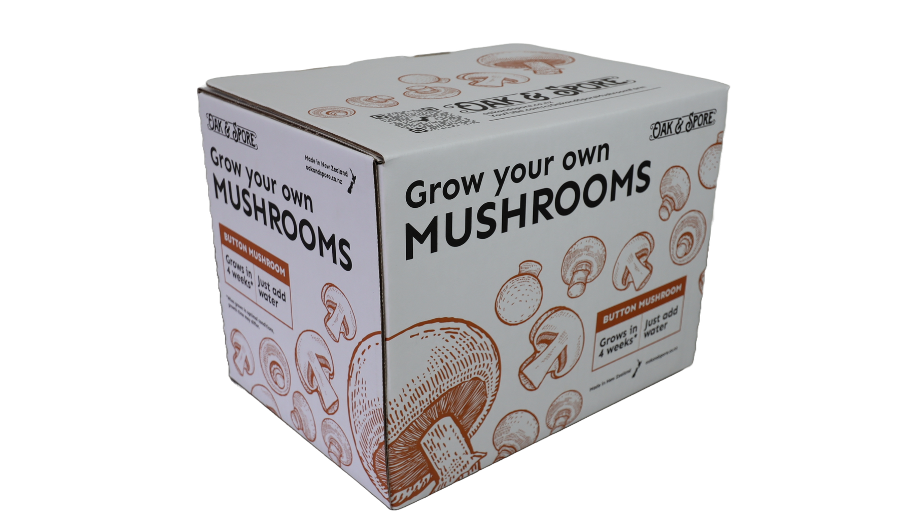 ReadytoGrow Button Mushroom Kit Home Mushroom Cultivation Oak and